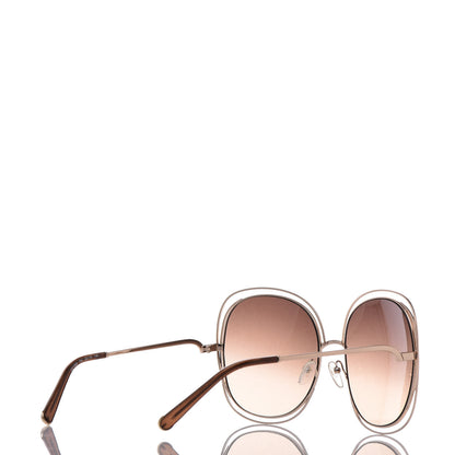 Chloe Oversized Round Sunglasses CE126S Gold 4 of 8