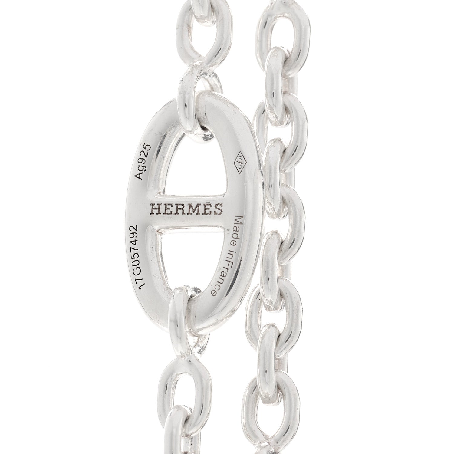 Hermes Sterling Silver Farandole Necklace 120 5 of 6