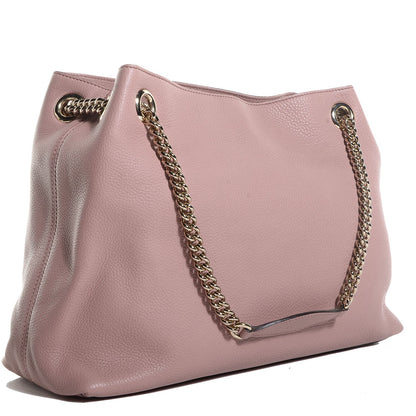 Gucci Cellarius Calfskin Medium Soho Chain Shoulder Bag Dark Cipria 3 of 9