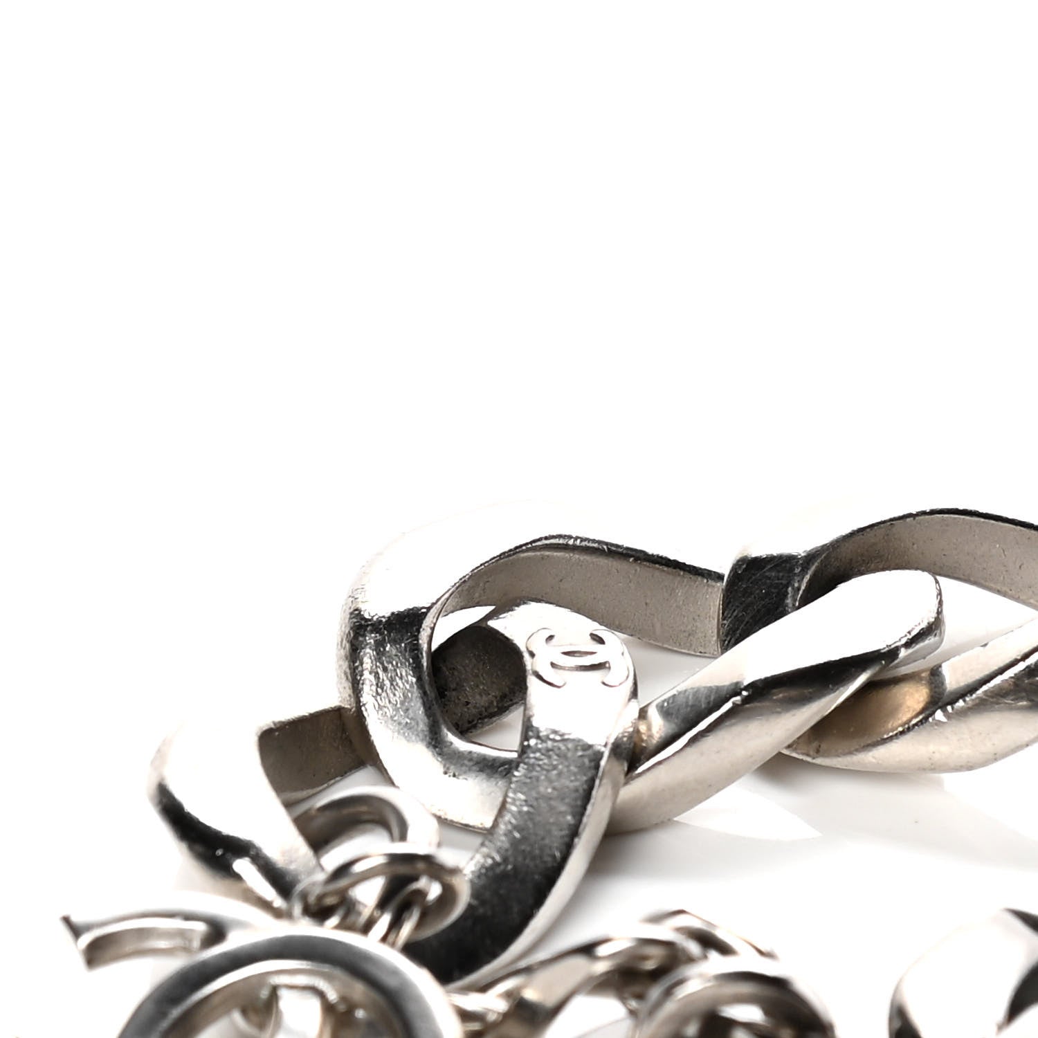 Chanel Chain Link CC Bracelet Silver 6 of 6