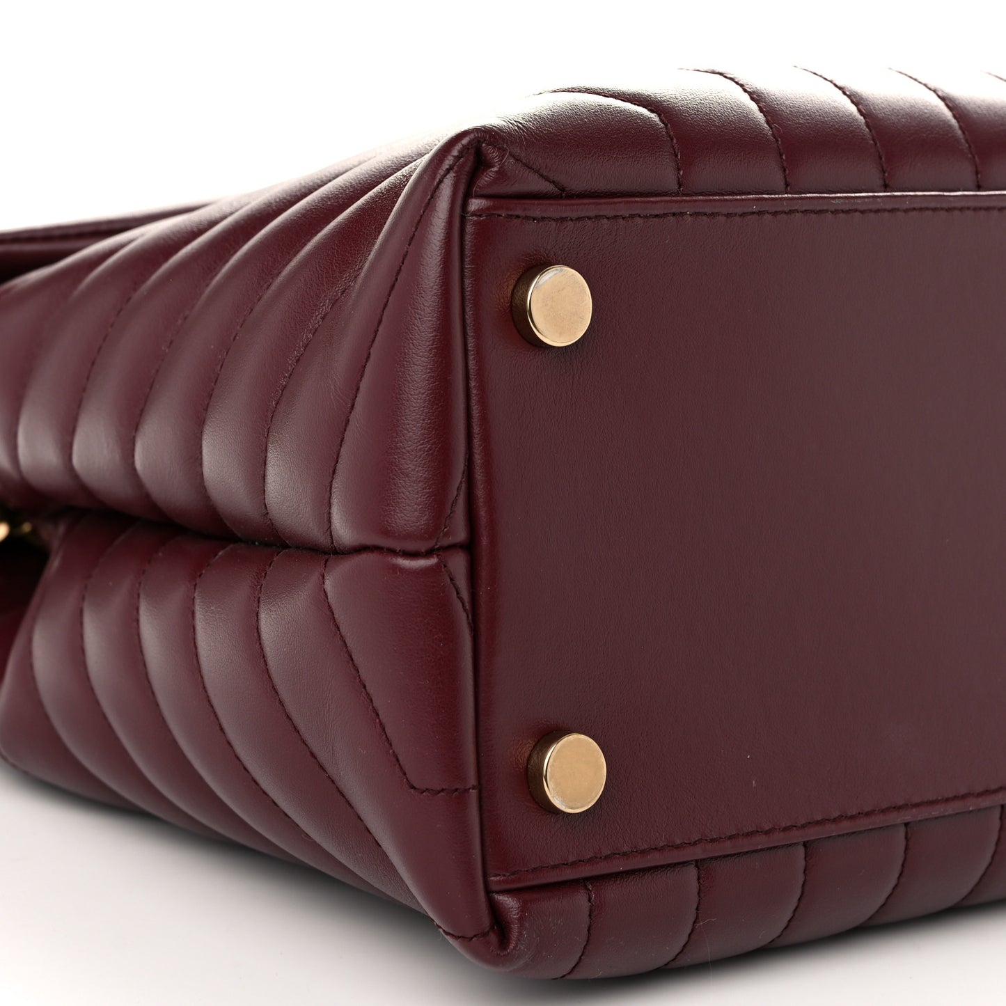 Calfskin Y Quilted Monogram Large Loulou Chain Satchel Palissandre