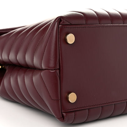 Saint Laurent Calfskin Y Quilted Monogram Large Loulou Chain Satchel Palissandre 9 of 11