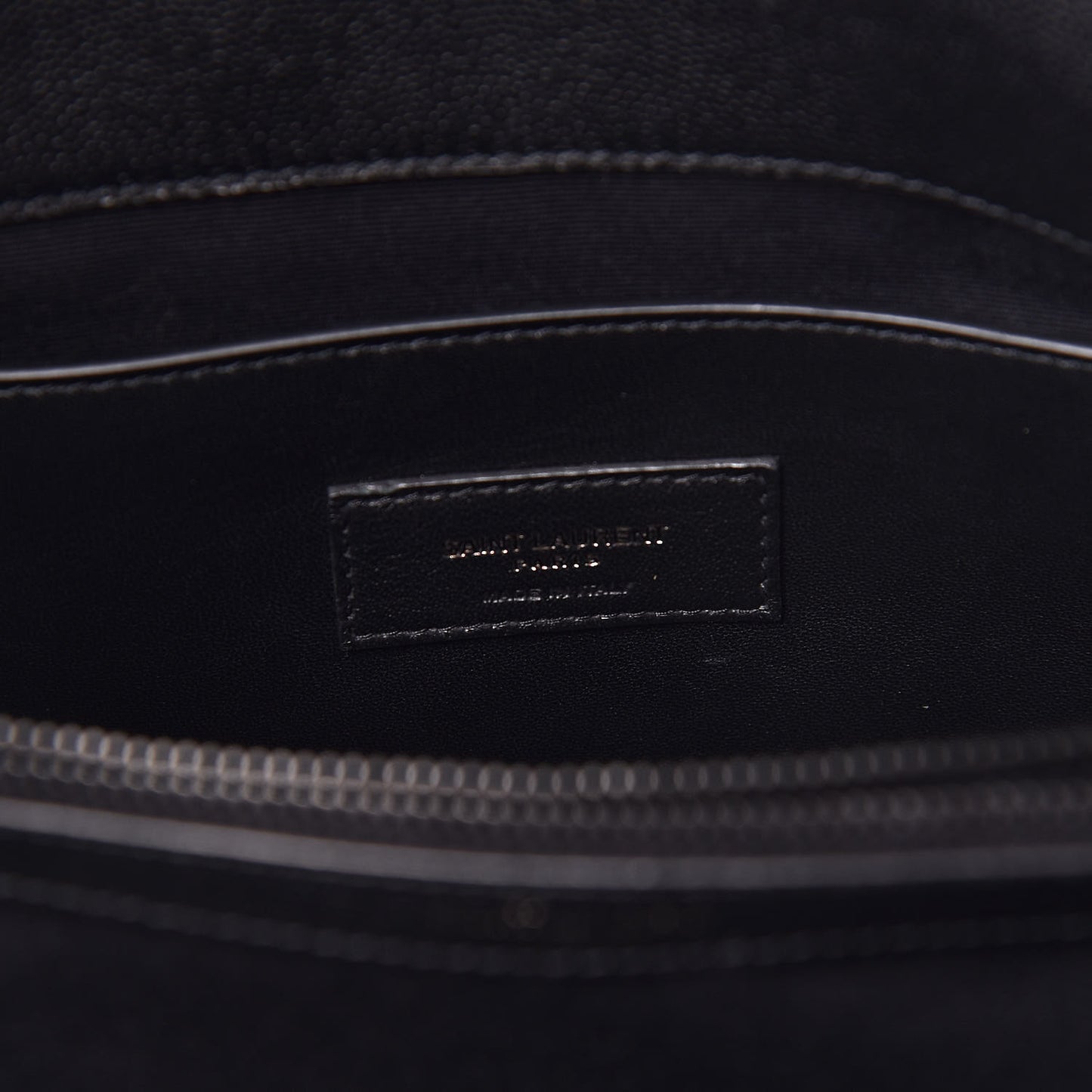 Grain De Poudre Medium West Hollywood Monogram Fold-Over Black