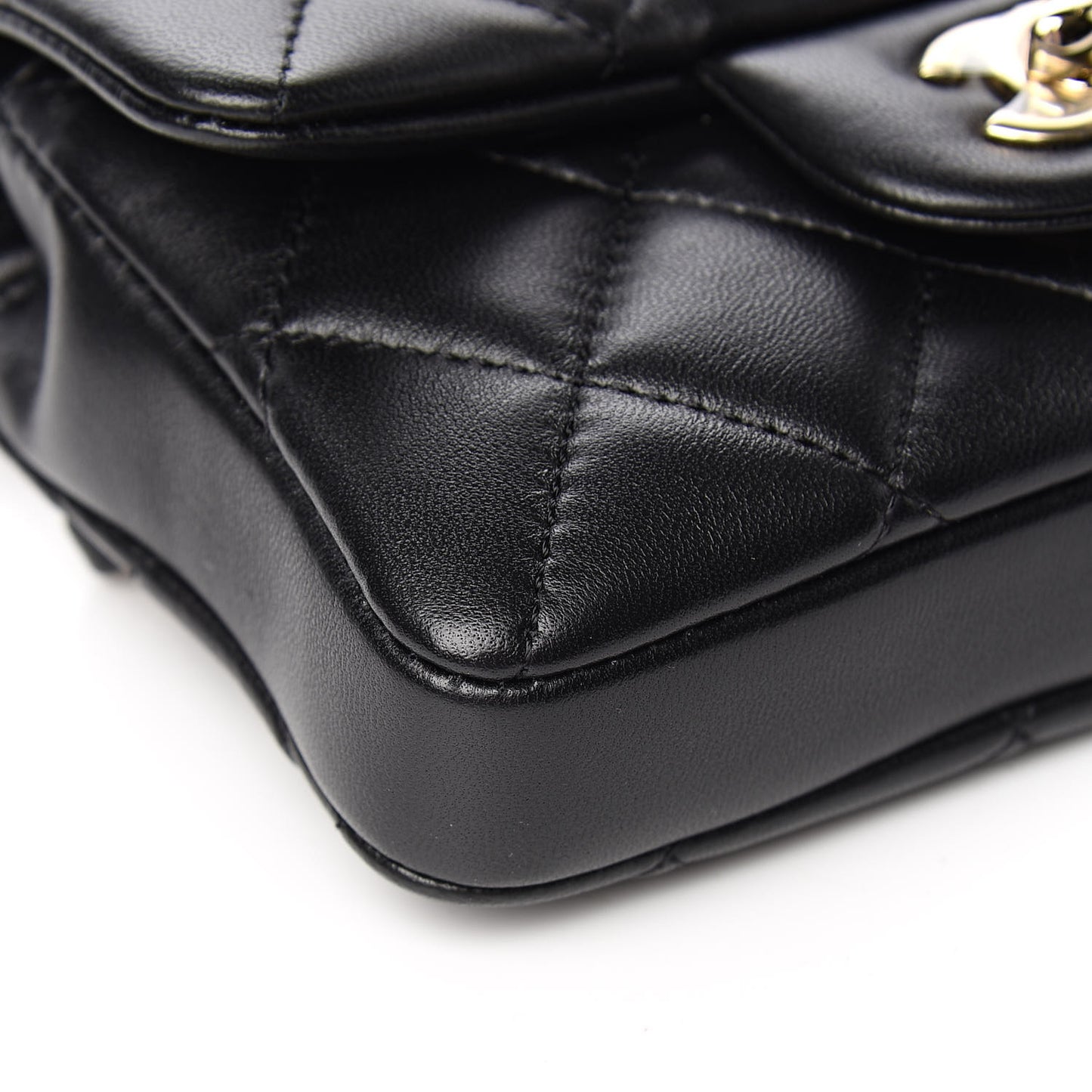 Lambskin Quilted Mini My Precious Waist Bag Black