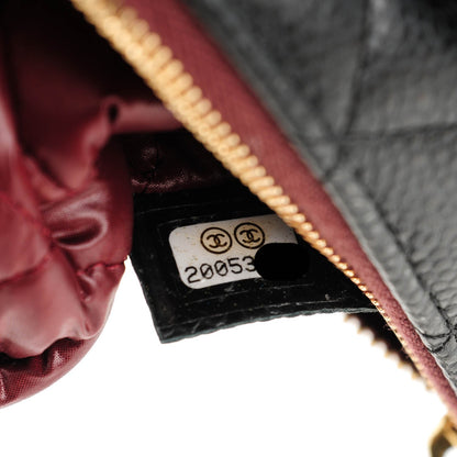 Chanel Caviar Quilted Medium Cosmetic Case Black 7 of 7