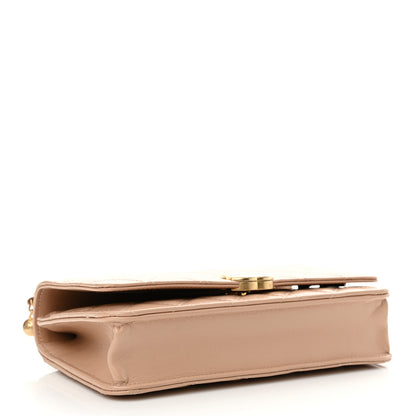 Chanel Calfskin Quilted Perfect Fit Wallet On Chain WOC Beige 4 of 11