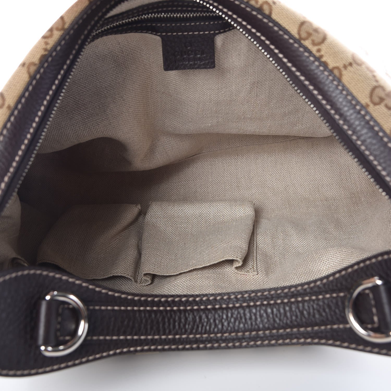 Gucci Monogram Medium Icon Bit Hobo Dark Brown 6 of 11
