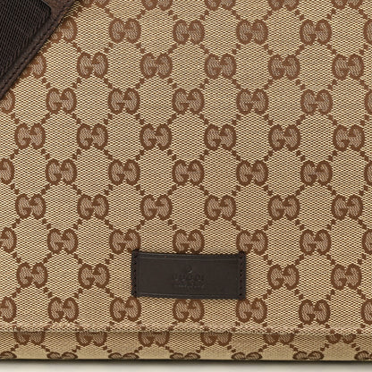 Gucci Monogram Small Flap Messenger Bag Beige Dark Brown 8 of 13