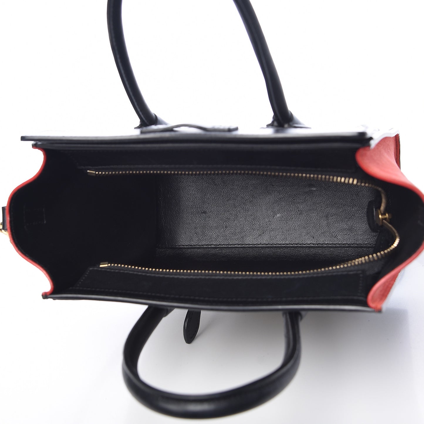 Smooth Calfskin Nano Tri-Color Luggage Beige