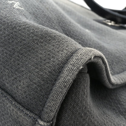 Chanel Canvas Small Deauville Tote Grey 9 of 11