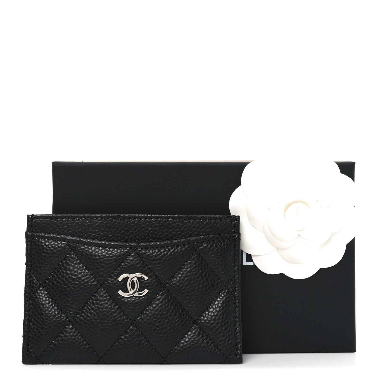 Chanel Caviar Quilted Card Holder Black 8 of 8