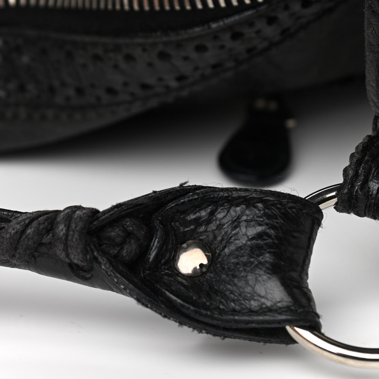 Agneau Giant Brogues Hardware Day Hobo Black