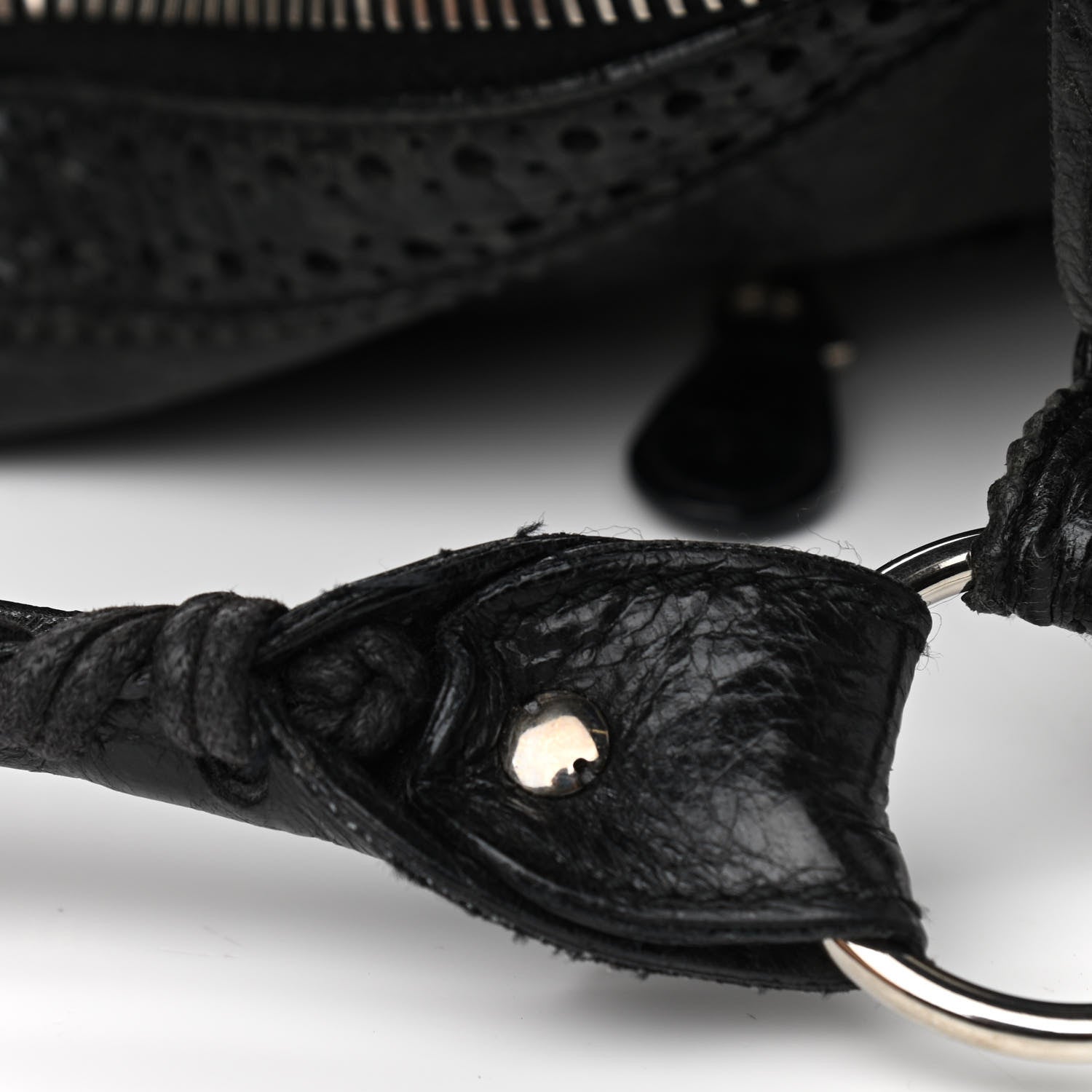 Balenciaga Agneau Giant Brogues Hardware Day Hobo Black 14 of 19