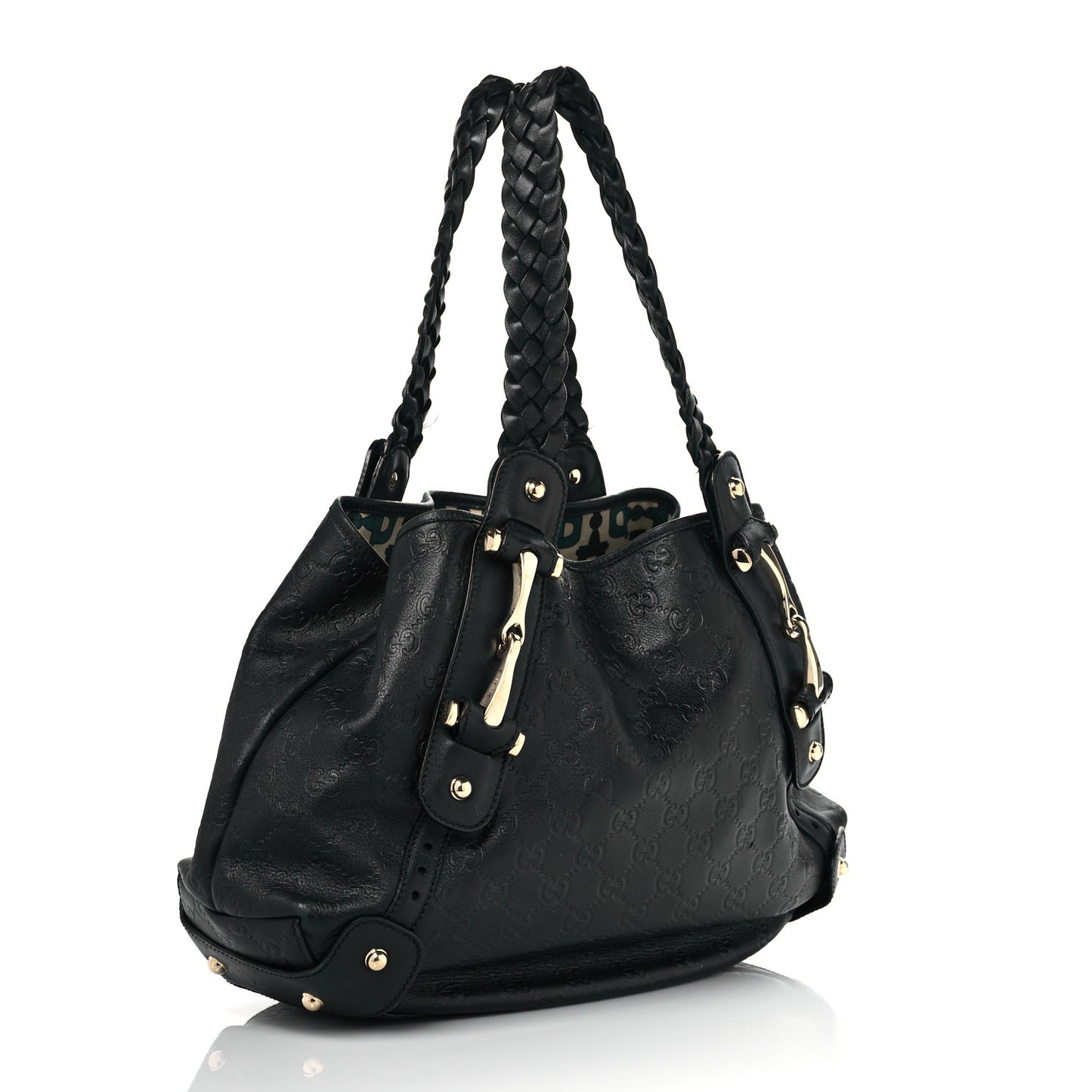 Guccissima Small Pelham Shoulder Bag Black
