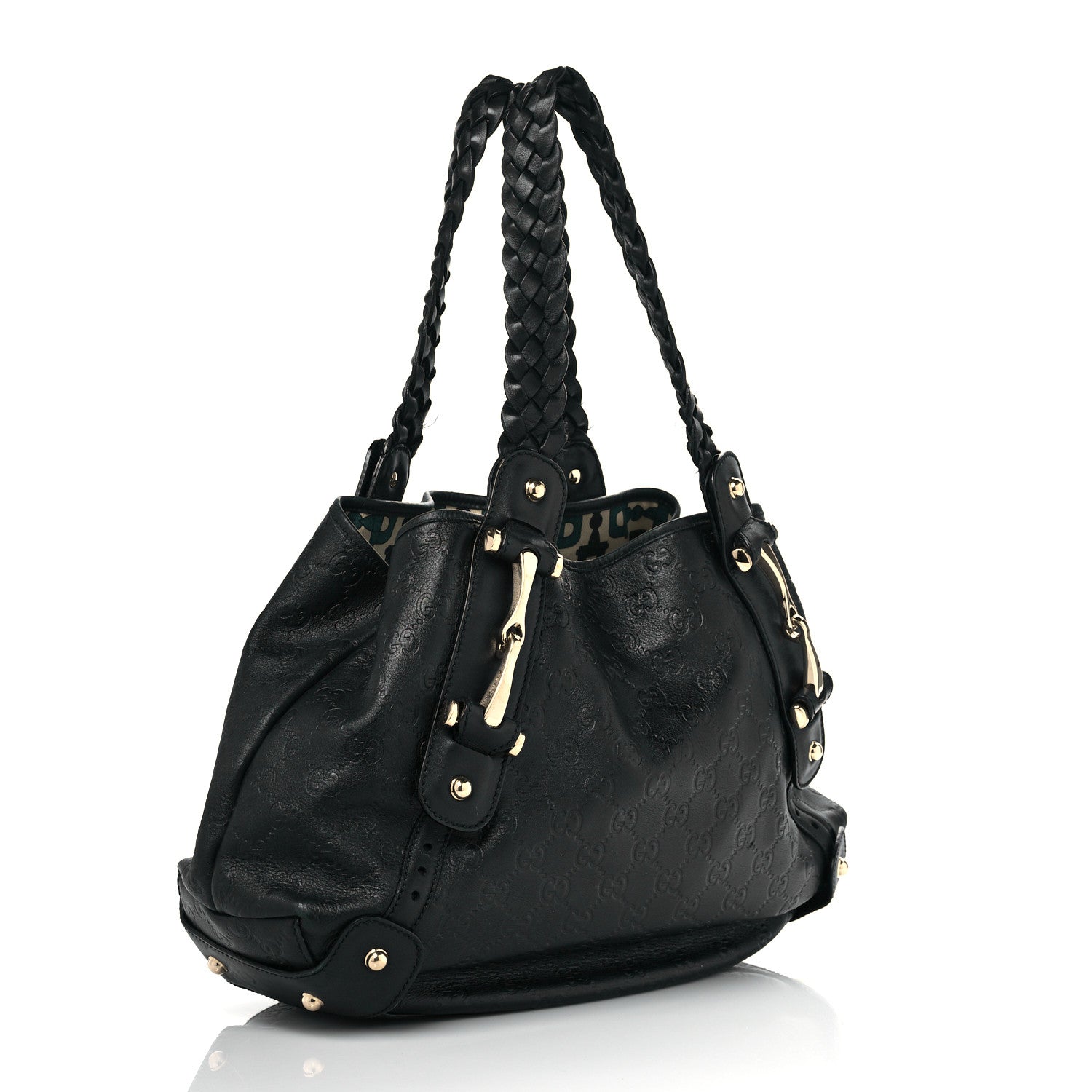Gucci Guccissima Small Pelham Shoulder Bag Black 3 of 11
