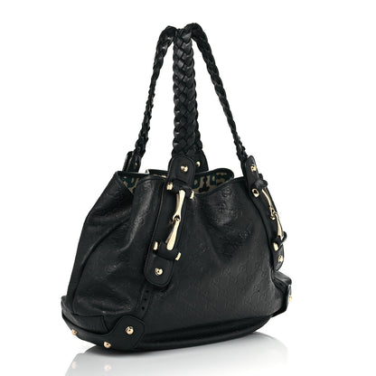 Gucci Guccissima Small Pelham Shoulder Bag Black 3 of 11