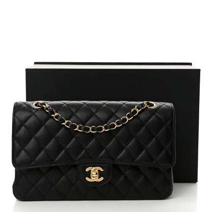 Chanel Caviar Quilted Medium Double Flap Black 12 of 12