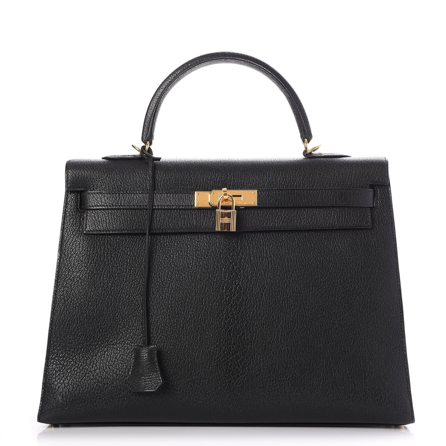 Hermes Chevre de Coromandel Kelly Sellier 35 Black 1 of 31