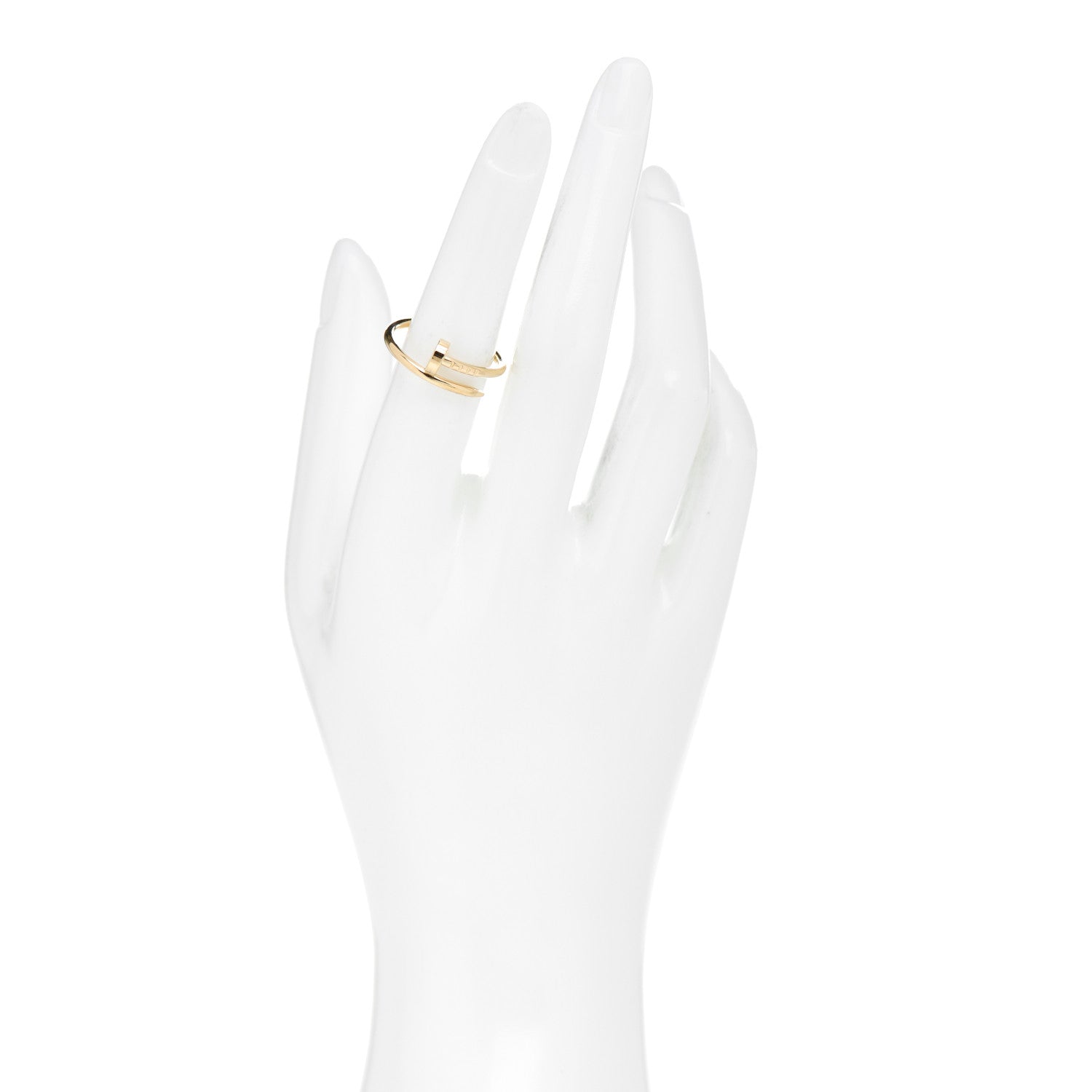 Cartier 18K Yellow Gold Small Juste Un Clou Ring 53 6.25 2 of 5