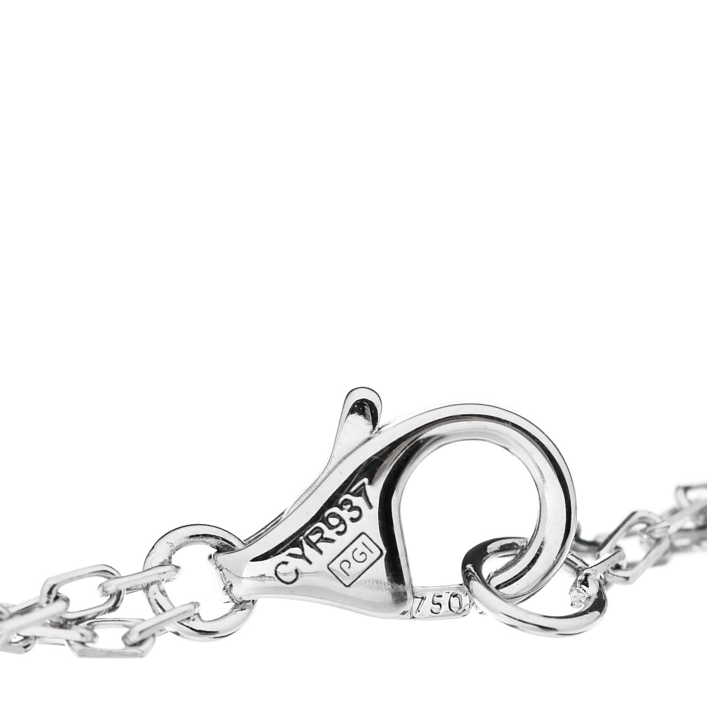 18K White Gold Diamond LOVE Bracelet