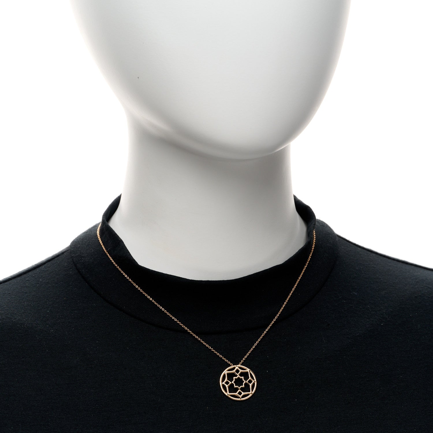 Tiffany 18K Rose Gold Paloma Picasso Marrakesh Round Pendant Necklace 2 of 5