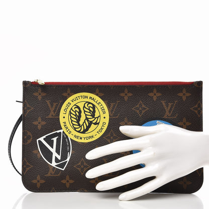 Louis Vuitton Monogram World Tour Neverfull MM GM Pochette 2 of 7