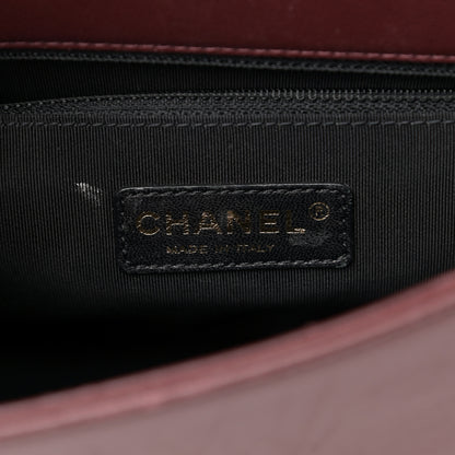 Chanel Sheepskin Quilted Vintage Mademoiselle Flap Dark Red 6 of 20