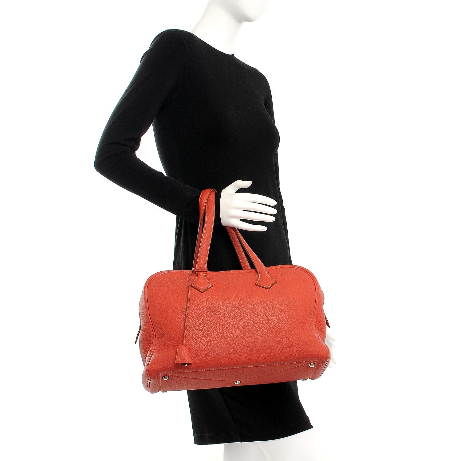 Hermes Taurillon Clemence Victoria II 35 Sanguine 2 of 9