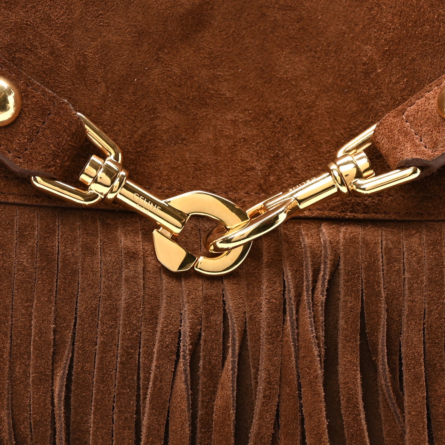 Suede Calfskin Fringe Medium Annabel Brown