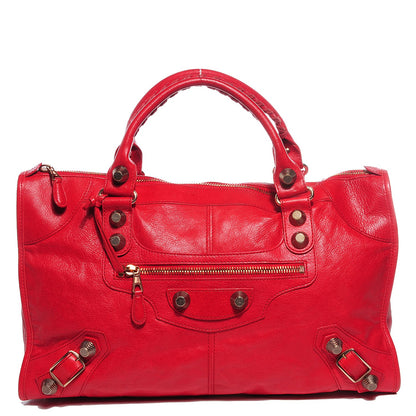 Balenciaga Agneau Giant 21 Rose Gold Hardware Work Coquelicot 1 of 15