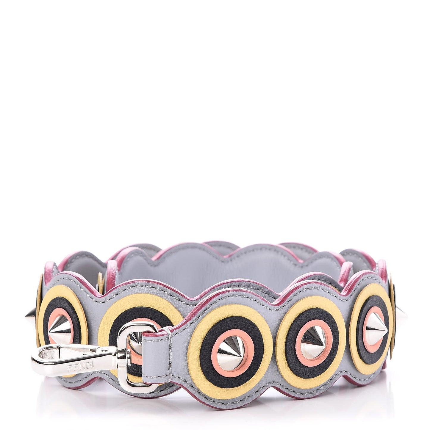 Vitello Dolce Spike Studded Circle Strap You Ardesia Multicolor
