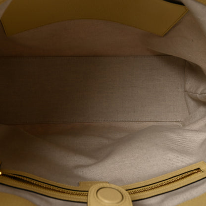 Gucci Monogram Jumbo GG Textured Dollar Calfskin Medium Ophidia Shopping Tote Beige Banana 5 of 10