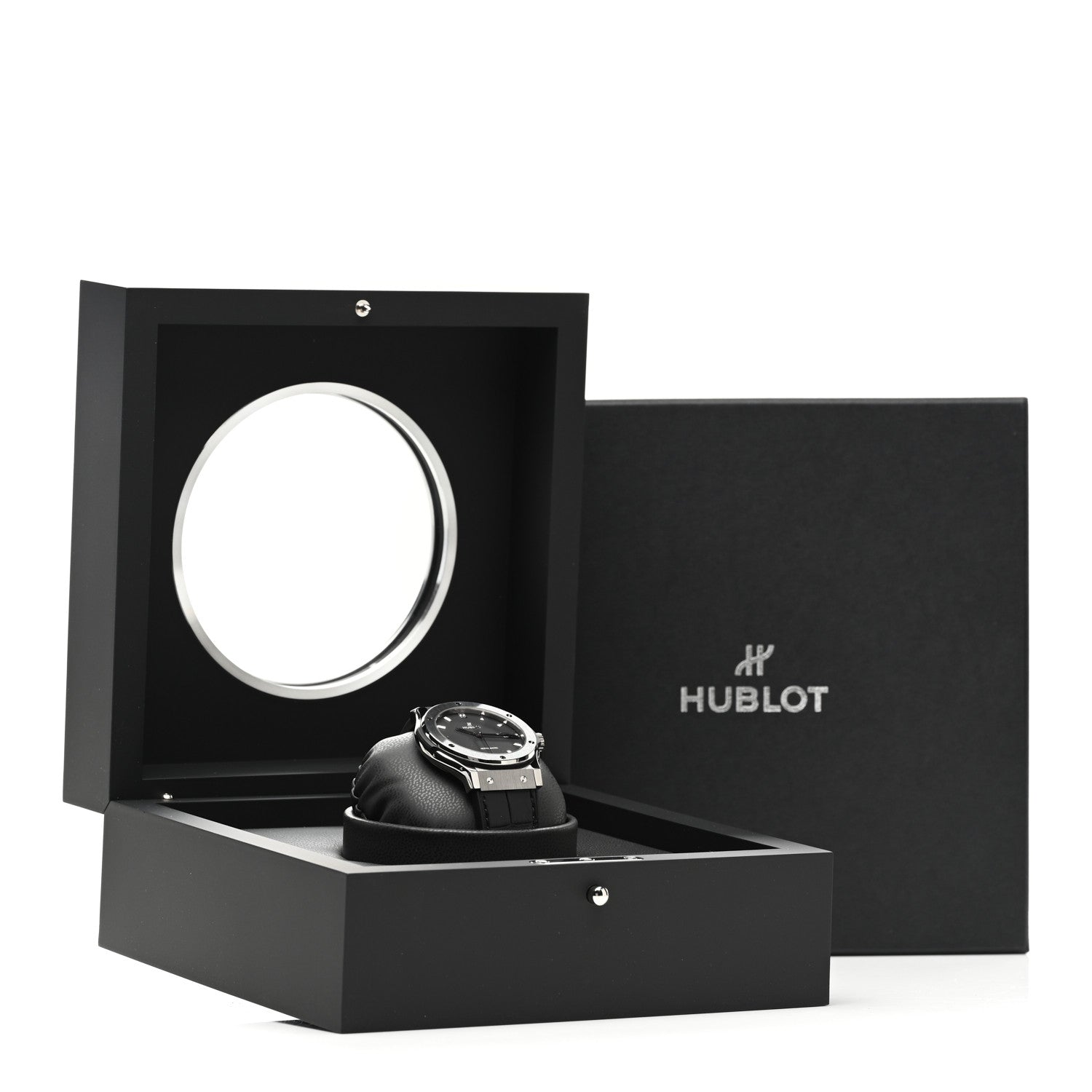 Hublot Titanium Alligator 42mm Classic Fusion Automatic Watch Black 542.NX.1171.LR 5 of 5