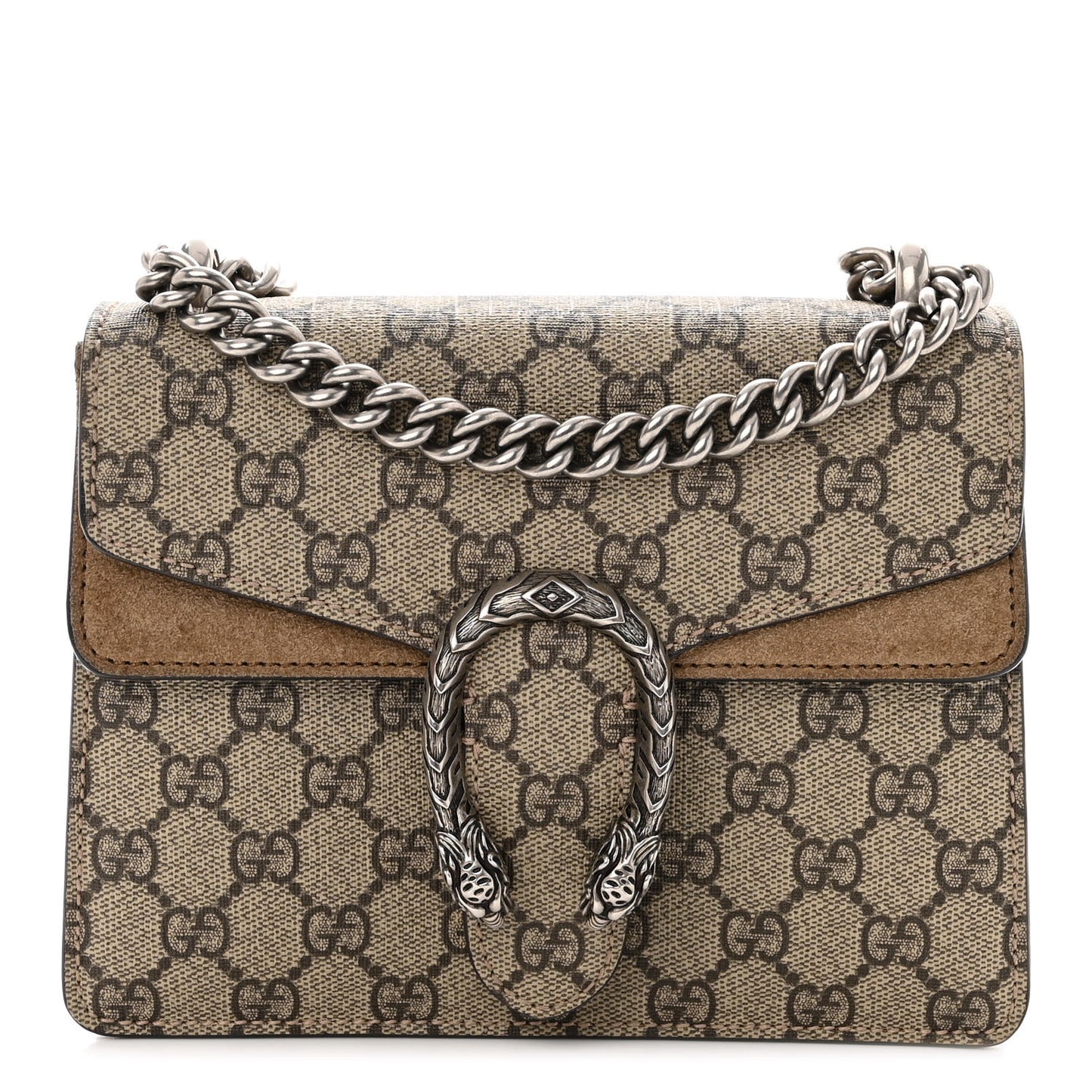 GG Supreme Monogram Mini Dionysus Shoulder Bag Taupe