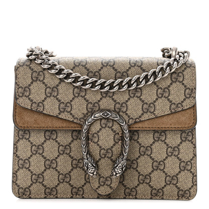 Gucci GG Supreme Monogram Mini Dionysus Shoulder Bag Taupe 1 of 13