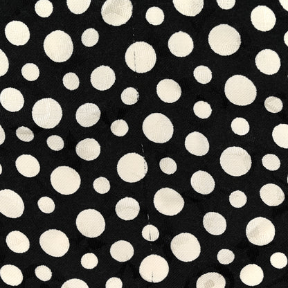 Louis Vuitton Silk Wool Kusama Dots Scarf Black White 4 of 6