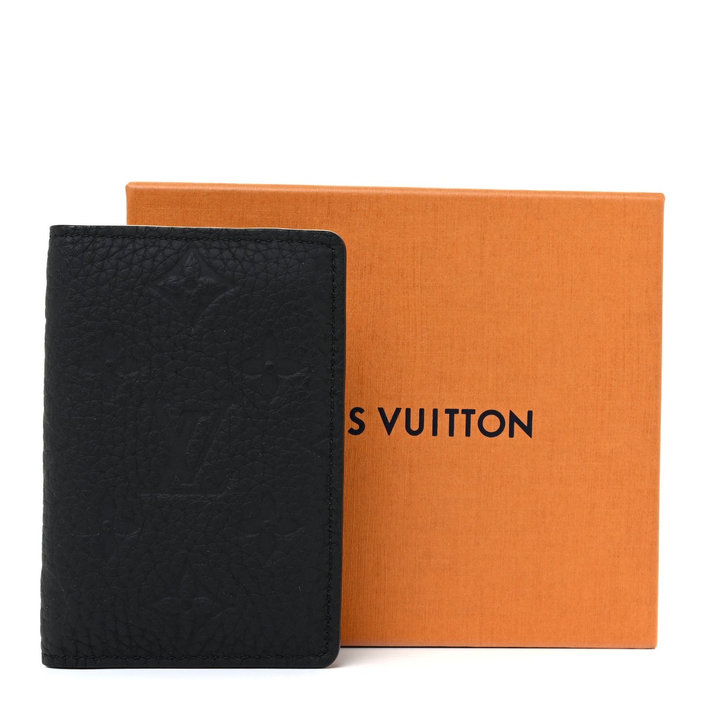 Taurillon Monogram Pocket Organizer Black