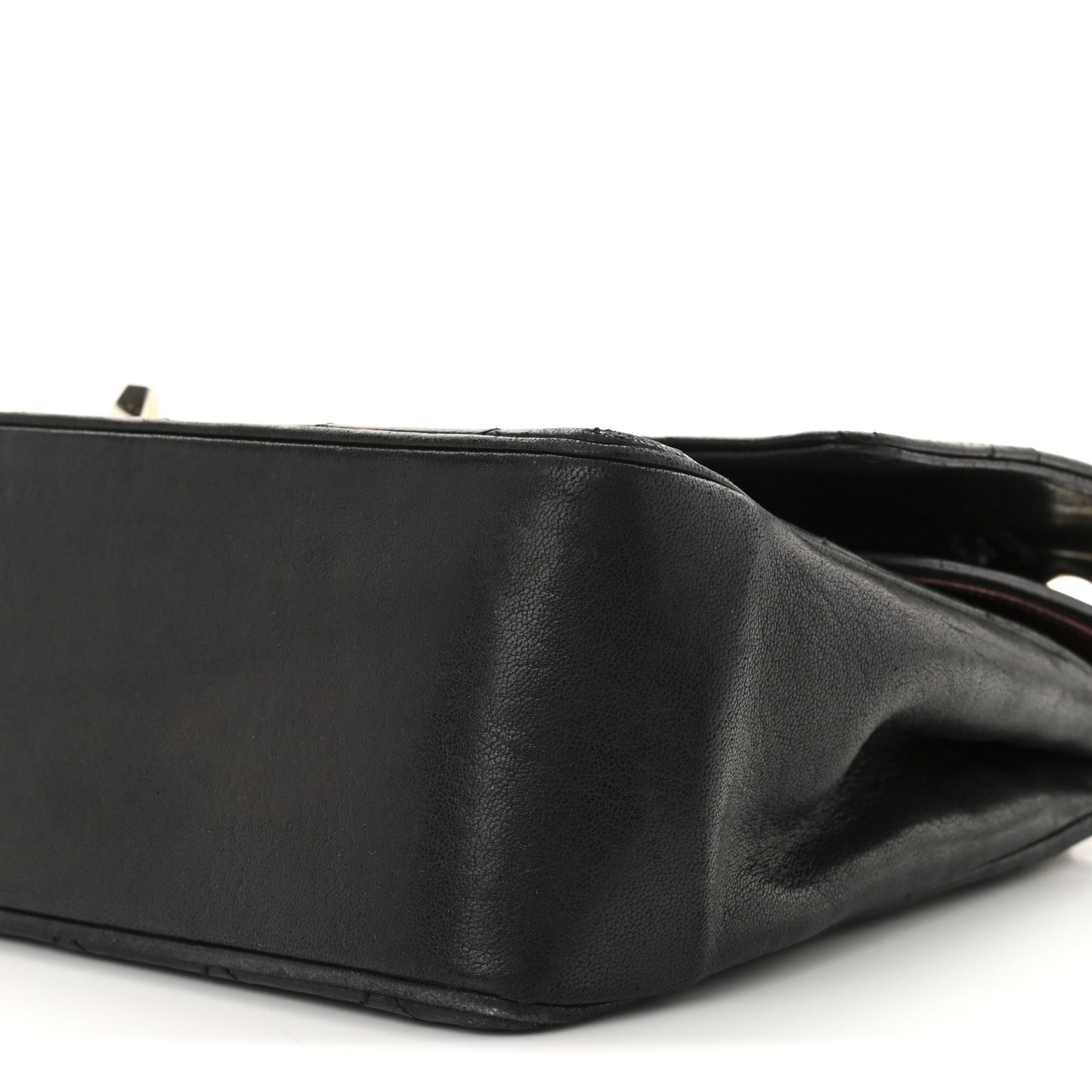 Lambskin Quilted Medium Double Flap Bijoux Chain Black