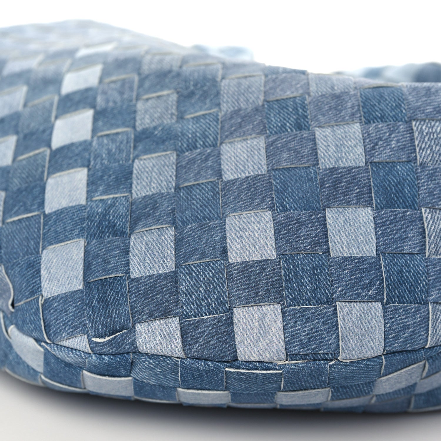 Bottega Veneta Nappa Denim Effect Intrecciato Teen Jodie Hobo Denim 8 of 8