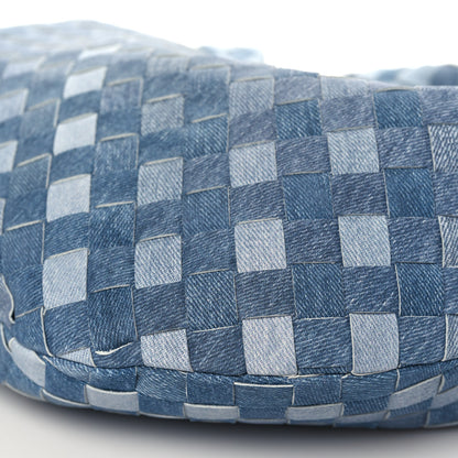 Bottega Veneta Nappa Denim Effect Intrecciato Teen Jodie Hobo Denim 8 of 8