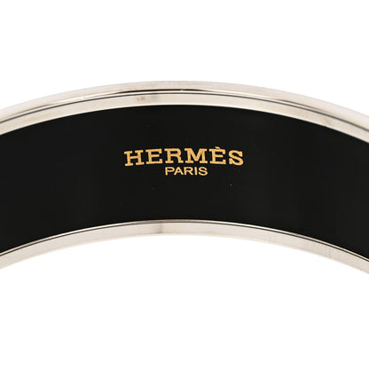 Hermes Enamel Wide Caleche Bracelet 70 Lime 4 of 6