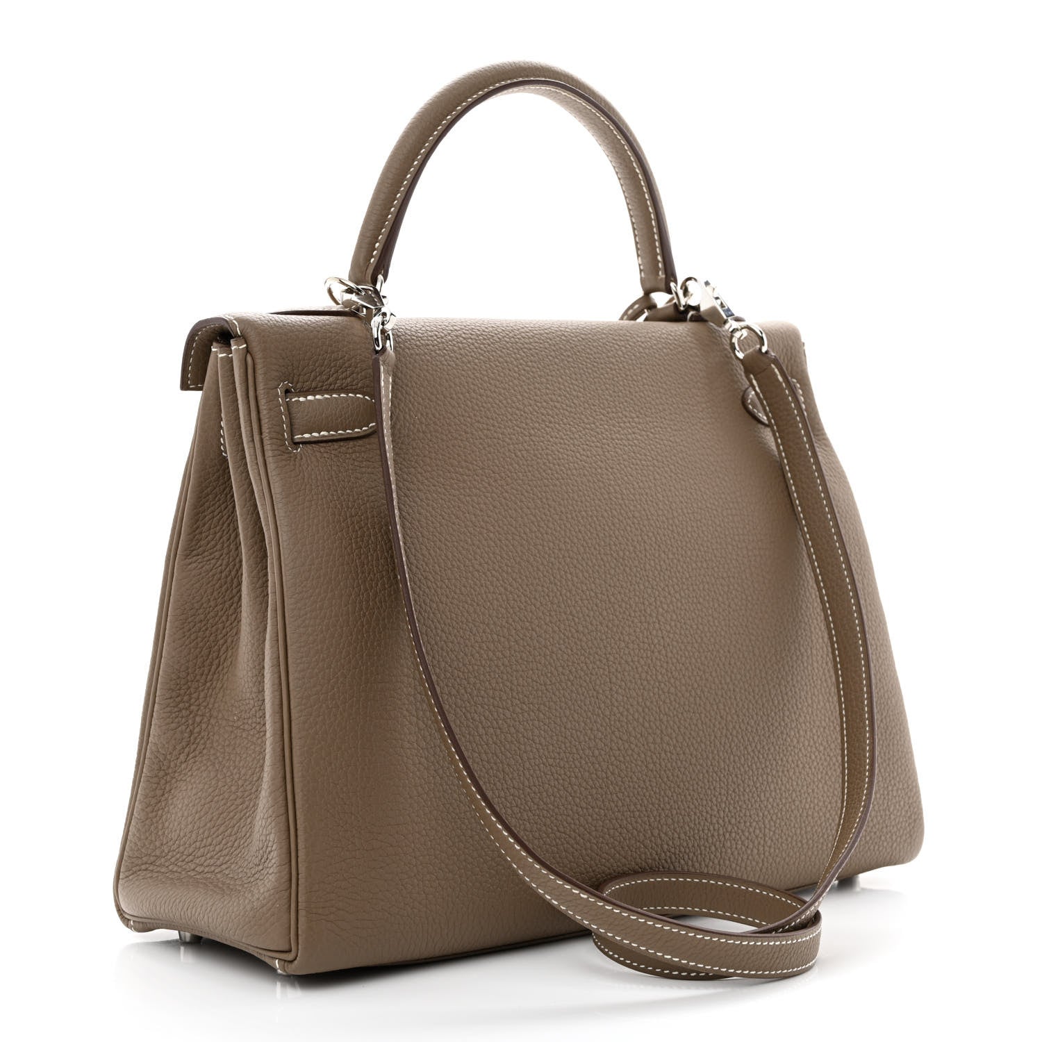 Hermes Togo Kelly Retourne 32 Etoupe 2 of 12
