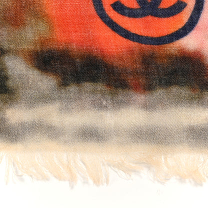 Chanel Cashmere CC No 5 Scarf Shawl Multicolor 3 of 6