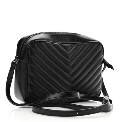 Saint Laurent Calfskin Matelasse Monogram Lou Camera Bag Black 3 of 10