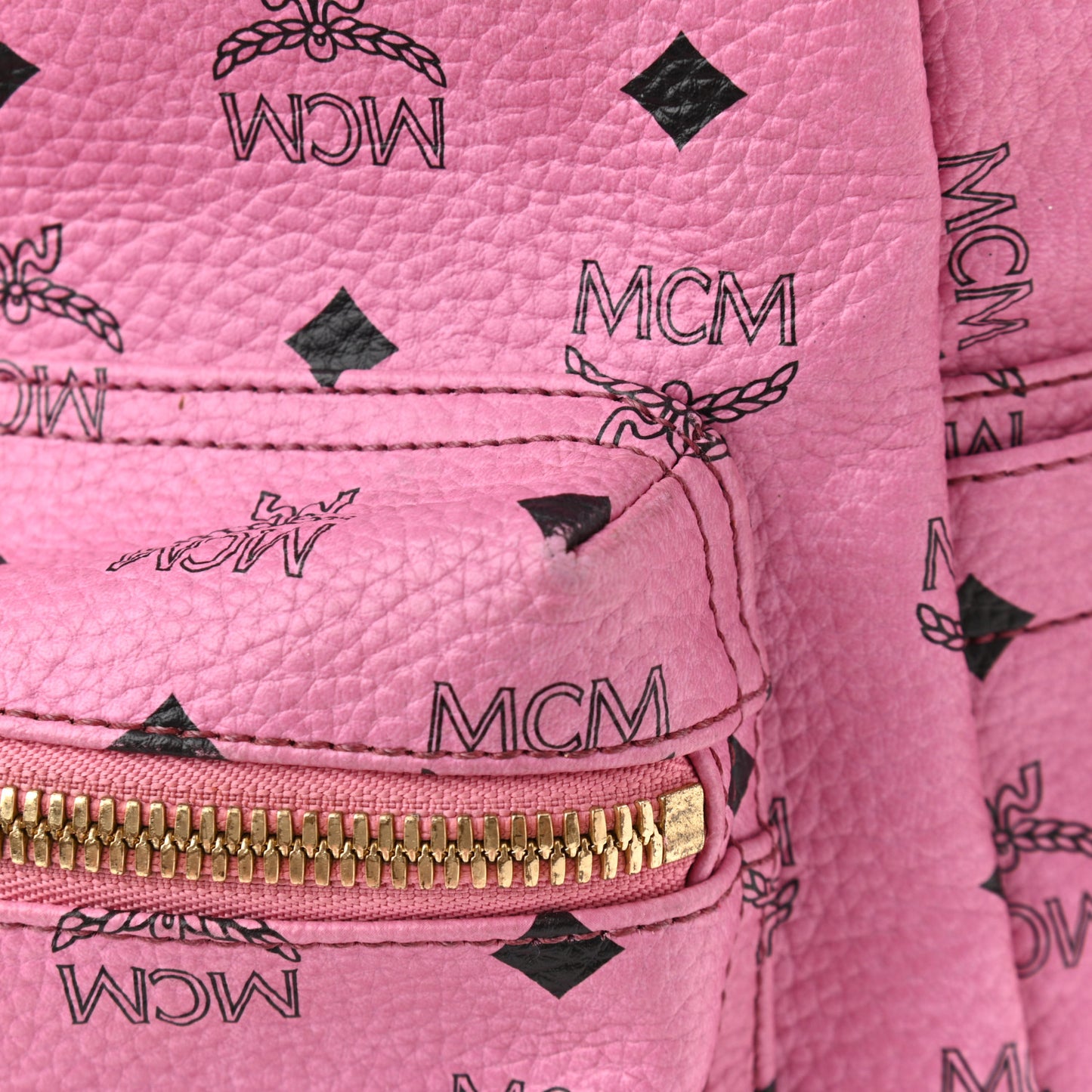Visetos Medium Sprinkle Stud Stark Backpack Pink