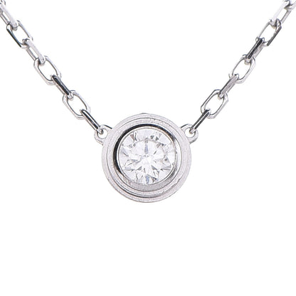 Cartier 18K White Gold Diamond LM D'Amour Pendant Necklace 3 of 10