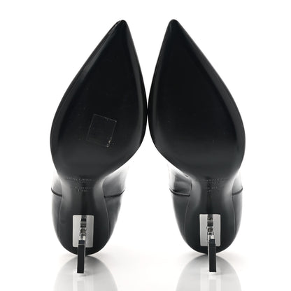 Saint Laurent Patent Opyum Booties 38.5 Black 5 of 8