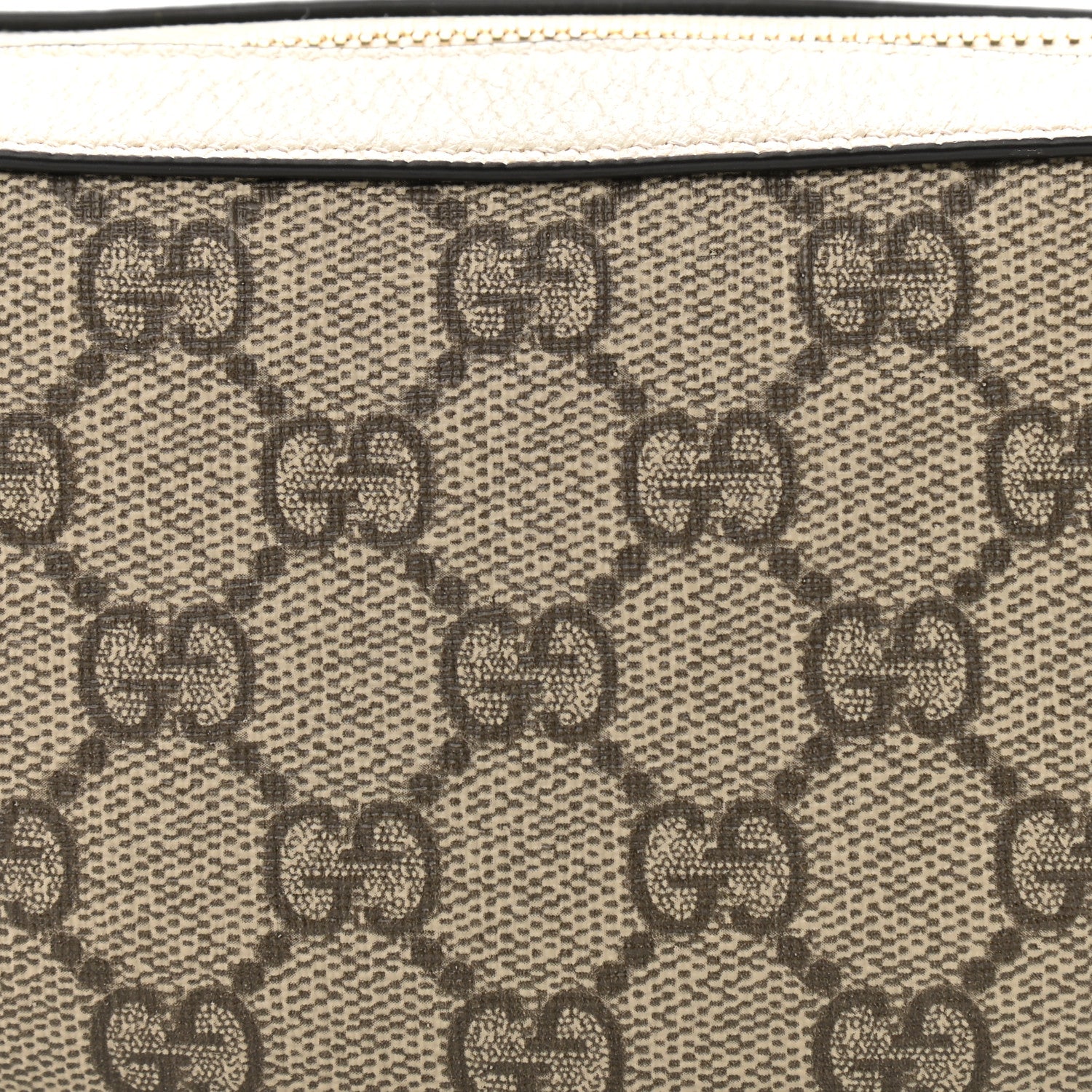 Gucci GG Supreme Monogram Textured Dollar Calfskin Web Mini Ophidia Half Moon Hobo Beige Ebony Mystic White 8 of 12