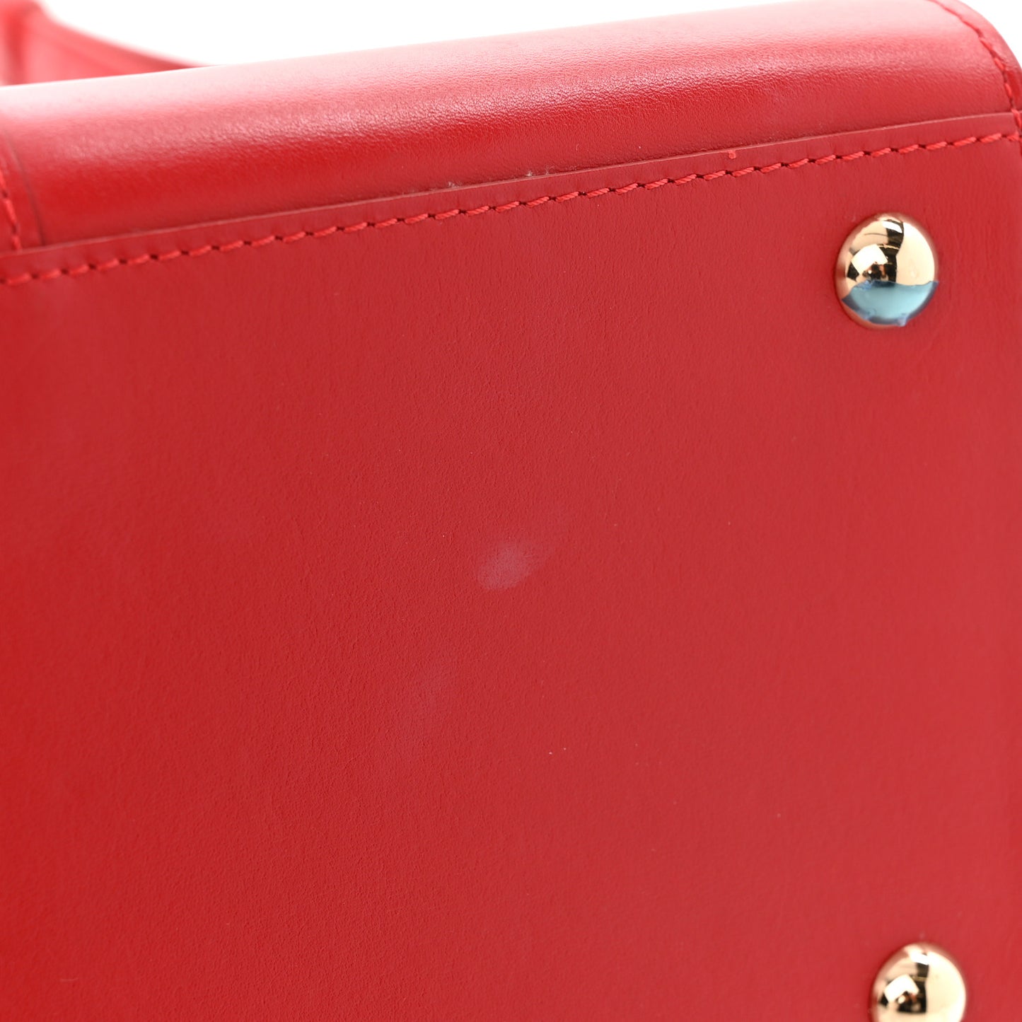 Box Calfskin MM Brillant Satchel Red