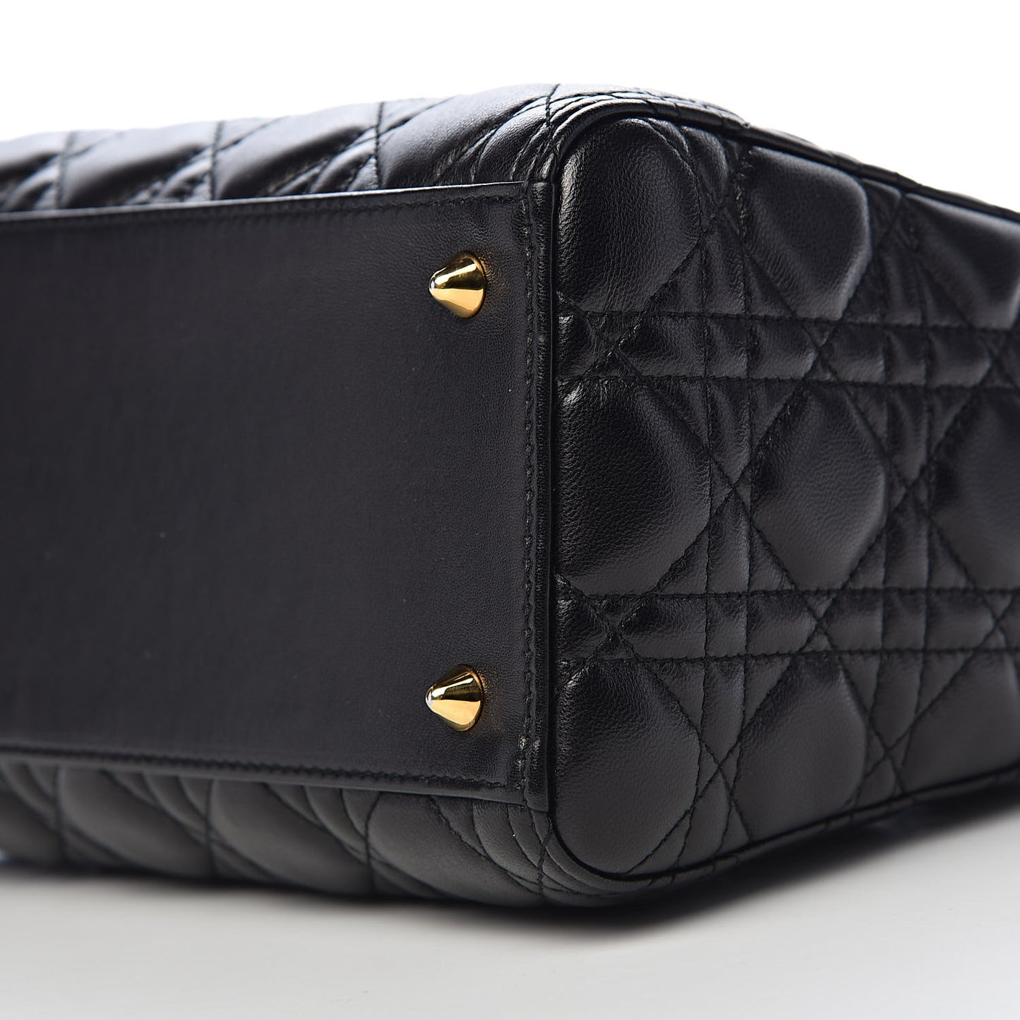Lambskin Cannage Medium Lady Dior Black